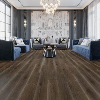 A living room with many couches and tables